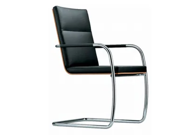 S 61 - Cantilever upholstered chair with armrests by Thonet