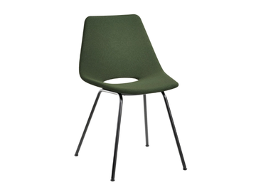 S 661 PV - Upholstered fabric chair by Thonet