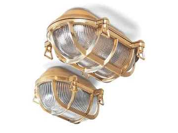 130749 - Brass outdoor wall lamp by THPG