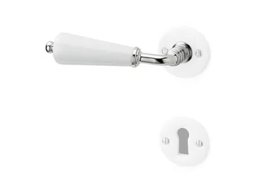 179969 - Porcelain door handle on rose with lock by THPG