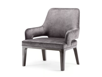 ASPEN - Upholstered armchair with armrests by Tirolo