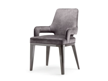 ASPEN - Upholstered chair with armrests by Tirolo