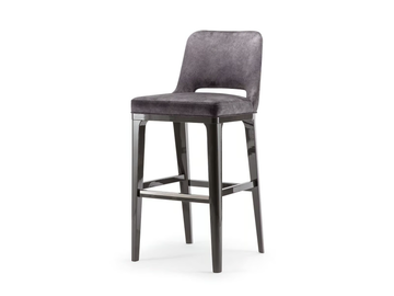 ASPEN - Upholstered stool with back by Tirolo