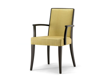 CANNES - Upholstered chair with armrests by Tirolo