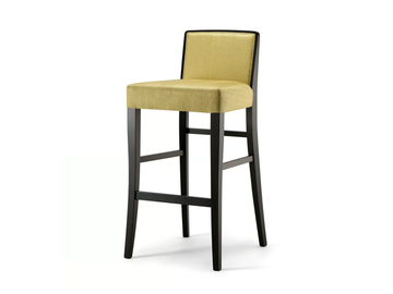 CANNES - Upholstered stool with back by Tirolo