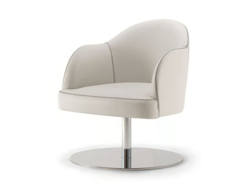 CHICAGO - Upholstered easy chair with armrests by Tirolo