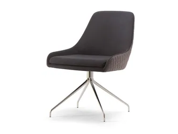 JO - Trestle-based fabric chair with integrated cushion by Tirolo