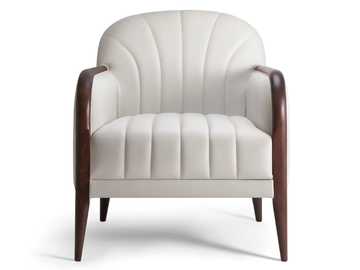 PARIGI - Upholstered armchair with armrests by Tirolo