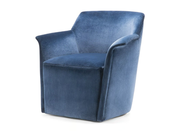 WINGS - Swivel easy chair with armrests by Tirolo
