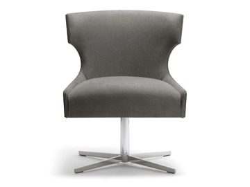 XIE - With 4-spoke base fabric easy chair by Tirolo