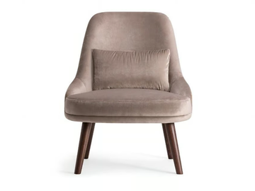 ZOE - Fabric armchair with armrests by Tirolo