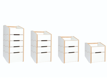 CARGO - Sectional MDF chest of drawers by Tojo Möbel