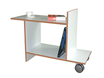FREUND - Rectangular coffee table with castors by Tojo Möbel