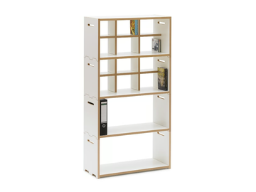 HOCHSTAPLER - Freestanding modular MDF shelving unit by Tojo Möbel