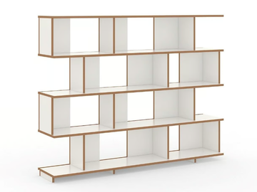 STELL - Freestanding MDF shelving unit by Tojo Möbel