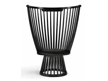 FAN - Wooden easy chair with high-back by Tom Dixon