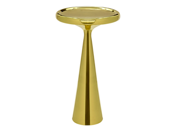 SPUN - Round brass high side table by Tom Dixon