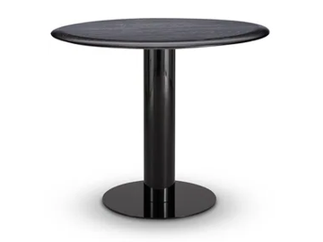 TUBE - Round wooden dining table by Tom Dixon