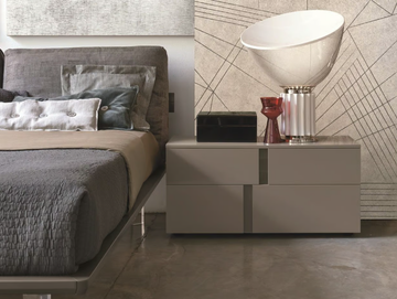 ATHENA - Bedside table with drawers by Tomasella