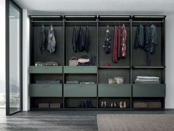 DOXA - Sectional walk-in wardrobe by Tomasella