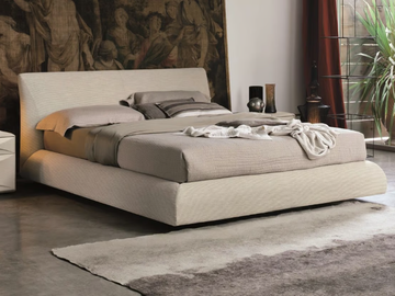 EROS - Upholstered fabric double bed by Tomasella