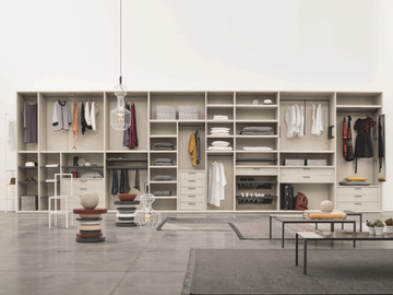 LOGICA - Sectional wooden walk-in wardrobe by Tomasella