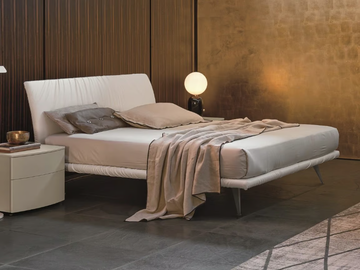 STROPICCIO - Upholstered fabric double bed by Tomasella