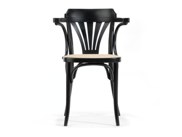 24 - Beech chair with armrests by TON