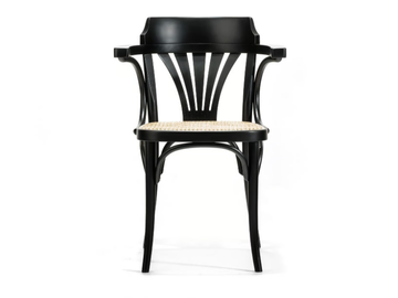 25 - Beech chair with armrests by TON