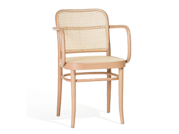 811 - Wooden chair with armrests by TON