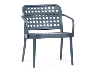822 - Wooden lounge armchair by TON