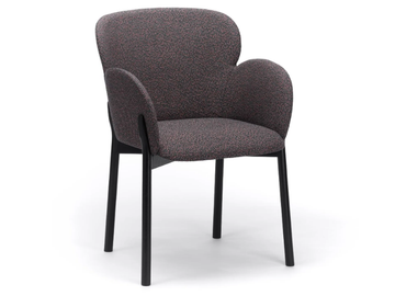 GINGER_37 - Upholstered fabric chair with armrests by TON