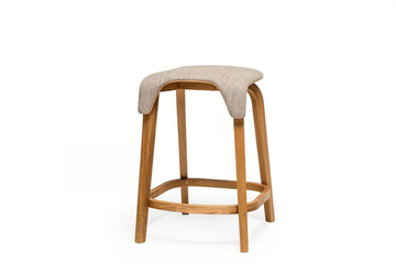 LEAF - Low stool with footrest by TON