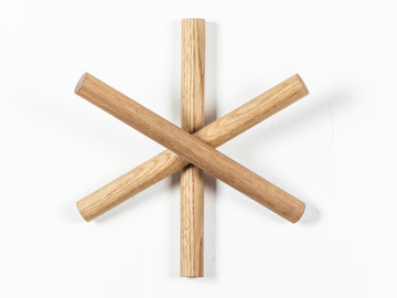 LOGS - Wall-mounted wooden coat rack by TON