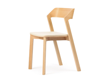 MERANO 313 401 - Wooden chair with integrated cushion by TON