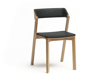 MERANO 314 401 - Upholstered solid wood chair by TON