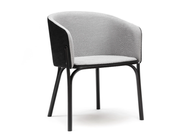 SPLIT - Upholstered easy chair by TON
