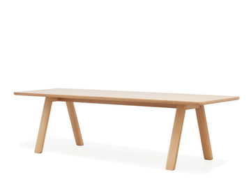 STELVIO - Rectangular solid wood table by TON