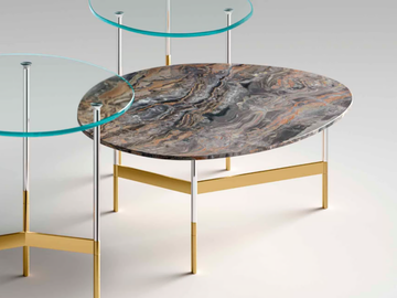 AFTER9 - Coffee table with marble top by Tonelli Design