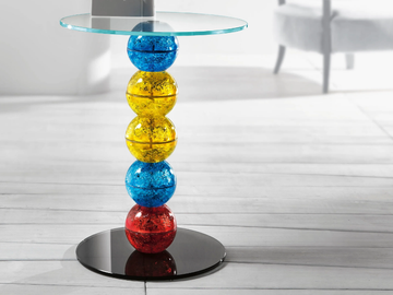 ALICE - Handmade glass side table by Tonelli Design