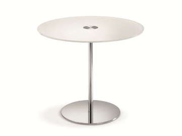 FARNIENTE ALTO - Round tempered glass table by Tonelli Design