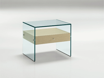 SECRET - Glass bedside table by Tonelli Design