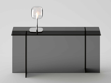 SESTANTE - Rectangular glass console table by Tonelli Design