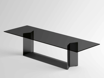 T5 - Glass dining table by Tonelli Design