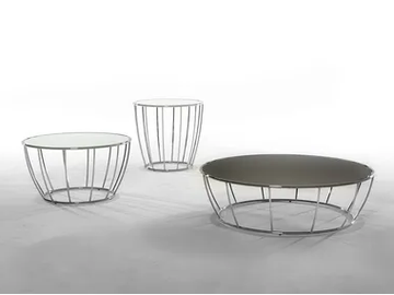 AMBURGO - Low round coffee table by Tonin Casa