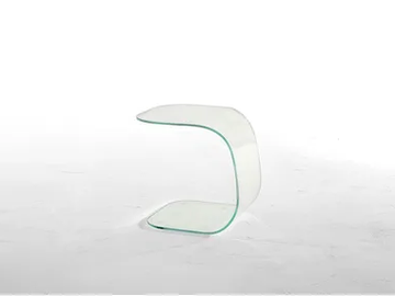 BESIDE - Glass side table by Tonin Casa