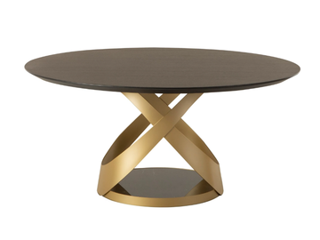 CAPRI - Round solid wood table by Tonin Casa