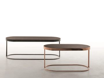 CORA - Oval coffee table for living room by Tonin Casa