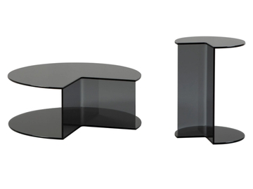 PACMAN - Round crystal coffee table by Tonin Casa