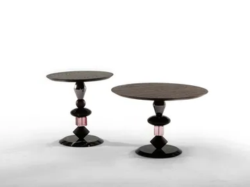 PANDORA - Round wooden coffee table by Tonin Casa